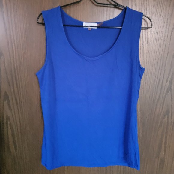 Calvin Klein Soft Cobalt Blue Tank Top Size XL - Picture 1 of 6